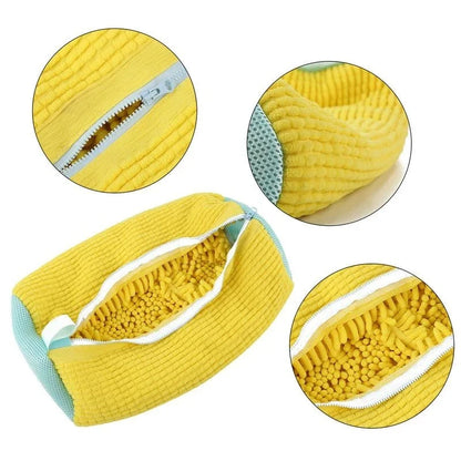 1/2PCS Washing Shoes Bag Cotton Laundry Fluffy Fibers Easily Remove Dirt Washing Bags Anti-Deformation Shoes Clothes Organizer